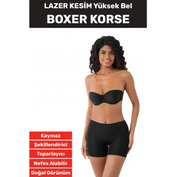 İz İç Göstermez Kaymaz Sıkılaştırıcı Toparlayıcı Şekillendirici LAZER KESİM Boxer Korse