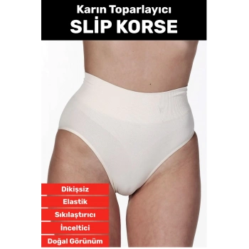 Özel Üretim İz Göstermez Yüksek Bel Sıkılaştırıcı İnceltici Karın Toparlayıcı Dikişsiz Slip Korse