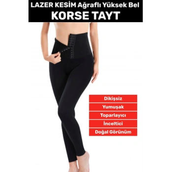 Özel Üretim Doğal Görünüm Vücut Toparlayıcı Sıkılaştırıcı LAZER KESİM Yüksek Bel Ağraflı Korse