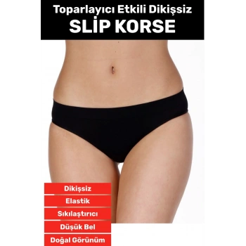 Özel Üretim İz Göstermez Düşük Bel Sıkılaştırıcı İnceltici Vücut Toparlayıcı Dikişsiz Slip Korse