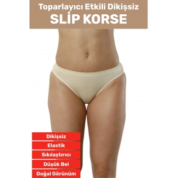 Özel Üretim İz Göstermez Düşük Bel Sıkılaştırıcı İnceltici Vücut Toparlayıcı Dikişsiz Slip Korse