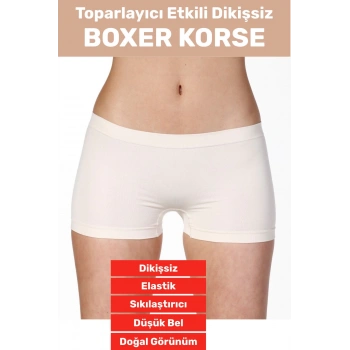 Özel Üretim İz Göstermez Düşük Bel Sıkılaştırıcı İnceltici Vücut Toparlayıcı Dikişsiz Boxer Korse