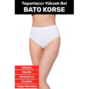 Özel Üretim İz Göstermez Yüksek Bel Sıkılaştırıcı İnceltici Vücut Toparlayıcı Dikişsiz Bato Korse