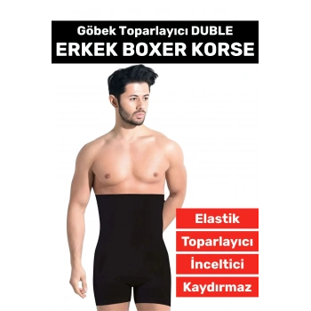 Özel Üretim Göbek Kalça Toparlayıcı Sıkılaştırıcı Bel Düzleştirici İnceltici Erkek Duble Boxer Korse