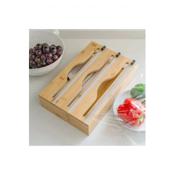 3 Bölmeli Folyo Kesme Standı