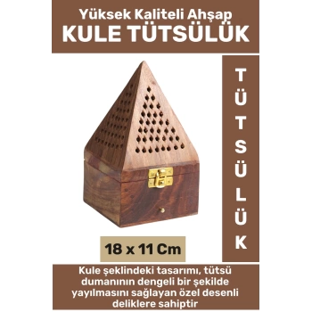 Premium Seri Yüksek Kaliteli Yoga Meditasyon Aromaterapi Chakra Pozitif Enerji Ahşap KULE Tütsülük