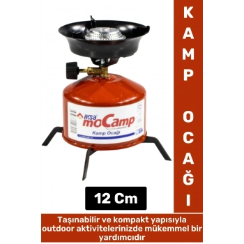 Premium Kompakt Kaydırmaz Devrilmez Ayaklı Kamp Piknik Balkon Ayarlanabilir KAMP OCAĞI SETİ