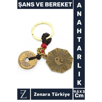 Özel Model Yüksek Kaliteli Dayanıklı Dekoratif Şık Özel Gün Hediyelik ŞANS VE BEREKET Anahtarlık