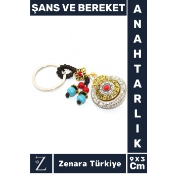 Premium Yüksek Kaliteli Dekoratif Şık Özel Gün Konsept Hediyelik ŞANS VE BEREKET Anahtarlık