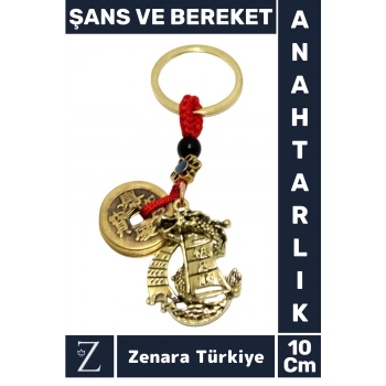 Premium Yüksek Kaliteli Dayanıklı Dekoratif Şık Özel Gün Hediyelik ŞANS VE BEREKET Anahtarlık