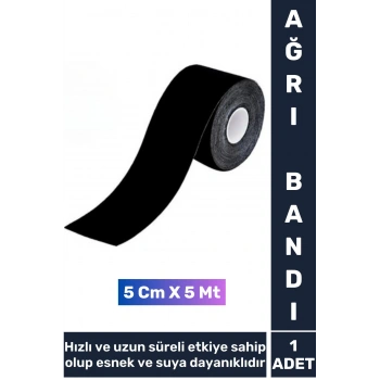 Premium Hızlı Uzun Süre Etkili Kas Bel Bacak Kol Boyun Sırt Omuz Karın Kalça Isı Ağrı Bandı Siyah