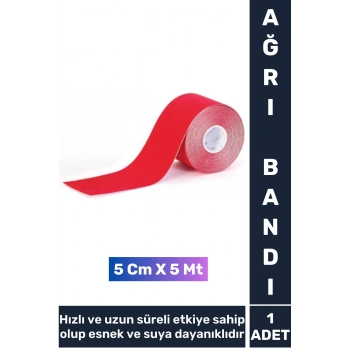 Premium Hızlı Uzun Süre Etkili Kas Bel Bacak Kol Boyun Sırt Omuz Karın Kalça Isı Ağrı Bandı Kırmızı