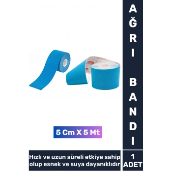 Premium Hızlı Uzun Süre Etkili Kas Bel Bacak Kol Boyun Sırt Omuz Karın Kalça Isı Ağrı Bandı Mavi