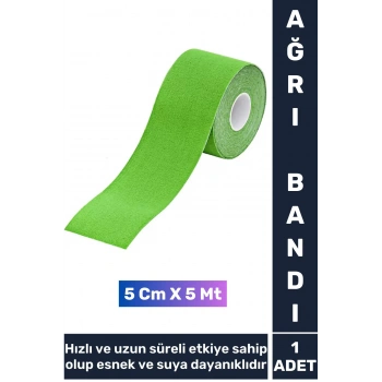 Premium Hızlı Uzun Süre Etkili Kas Bel Bacak Kol Boyun Sırt Omuz Karın Kalça Isı Ağrı Bandı Yeşil