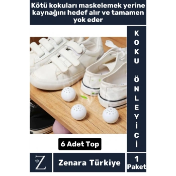 Premium Çevre Dostu Uzun Süreli Etkili Ferah Koku Spor Bot Ayakkabı Kötü Koku Giderici Top 6 Adet