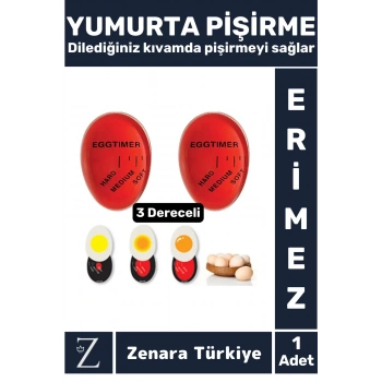 Premium Yanmaz Erimez 3 Farklı Zamanlayıcılı Haşlama Yumurta Pişirme Derecesi Egg Timer