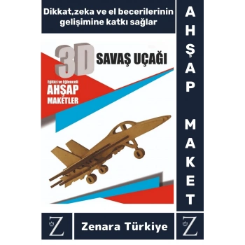 Premium Görsel Zeka El Becerisi Geliştirici Boyanabilir Puzzle Oyun Dekoratif Demonte Ahşap 3D Maket