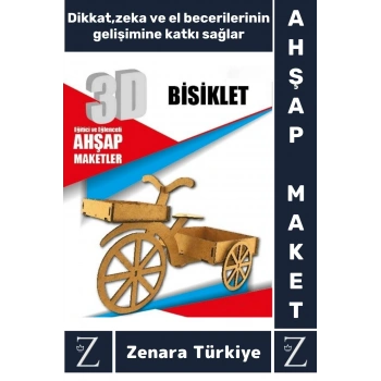 Premium Görsel Zeka El Becerisi Geliştirici Boyanabilir Puzzle Oyun Dekoratif Demonte Ahşap 3D Maket