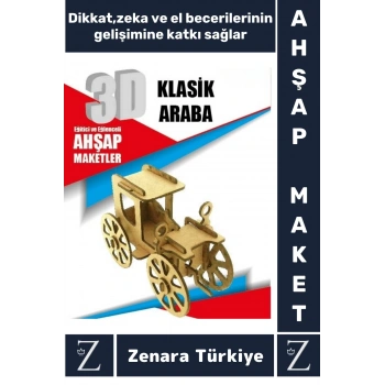 Premium Görsel Zeka El Becerisi Geliştirici Boyanabilir Puzzle Oyun Dekoratif Demonte Ahşap 3D Maket