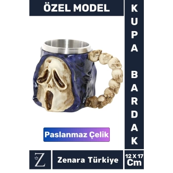 Premium Dekoratif Hediyelik Genç Yetişkin Eğlenceli Tasarım Figür Paslanmaz Çelik Kupa Bardak