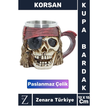 Premium Dekoratif Hediyelik Genç Yetişkin Eğlenceli Tasarım Figür Paslanmaz Çelik Kupa Bardak