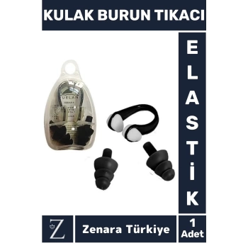Özel Set Yumuşak Elastik Havuz Deniz Su Sızdırma Gürültü Önleyici KULAK BURUN TIKACI SETİ