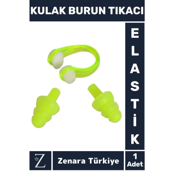 Özel Set Yumuşak Elastik Havuz Deniz Su Sızdırma Gürültü Önleyici Kulak Burun Tikaci Seti̇
