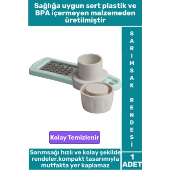 Premium BPA Free Kompakt Kolay Kullanım Temizlik Garlic Sarımak Ezici Plastik Sarımsak Rendesi