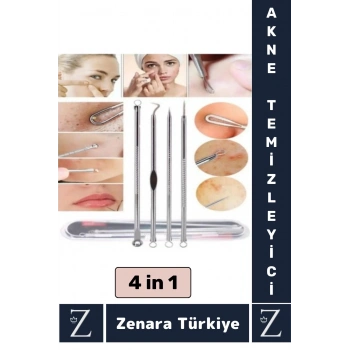 Premium Tüm Ciltler İçin Uygun Yüz Bakım Siyah Nokta Temizleyici 4 in 1 Set