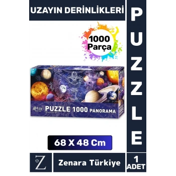 Premium Eğlenceli Eğitici Görsel Algı Problem Çözme Becerisi PUZZLE 1000 Parça UZAYIN DERİNLİKLERİ