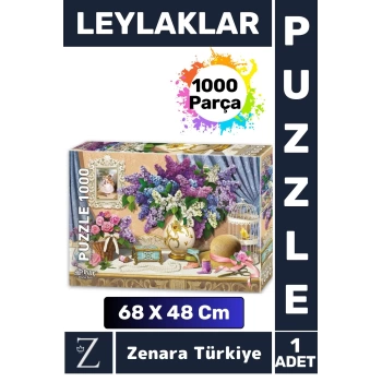 Premium Eğlenceli Eğitici Görsel Algı Motor Becerisi Geliştiren Çocuk PUZZLE 1000 Parça LEYLAKLAR