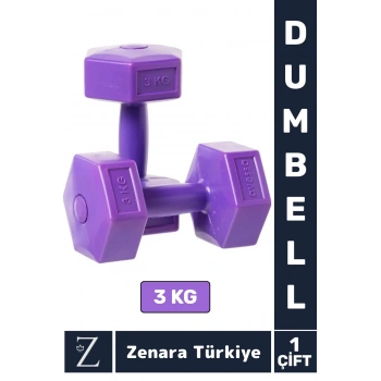 Premium Yüksek Kalite Sert Plastik Egzersiz Pilates Isınma Ev Hafif Ağırlık Antrenman 2X3 Kg Dambıl