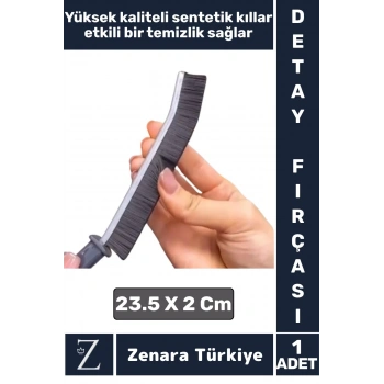 Premium Ergonomik Mutfak Banyo Lavabo Otomobil Derz Sentetik Kıllı İnce Detaylı Temizlik Fırçası