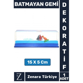 Premium Yüksek Kaliteli Dayanıklı Hediyelik Denizcilik Koleksiyon Dekoratif Çok Şık BATMAYAN GEMİ