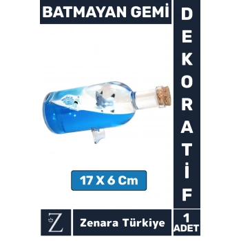 Premium Yüksek Kaliteli Dayanıklı Çok Şık Dekoratif Hediyelik Denizcilik Koleksiyon BATMAYAN GEMİ