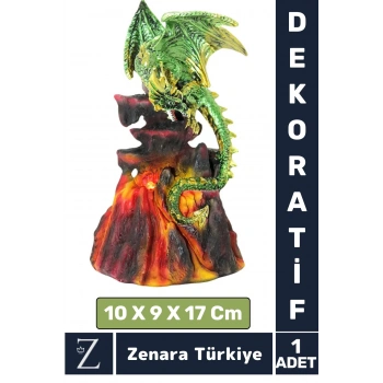 Premium Yüksek Kaliteli Çok Şık Dekoratif Hediyelik Özel Gün Biblo Koleksiyon POLYESTER DRAGON