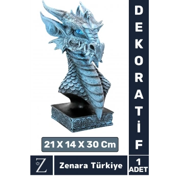 Premium Yüksek Kaliteli Çok Şık Dekoratif Hediyelik Özel Gün Biblo Koleksiyon POLYESTER DRAGON Model