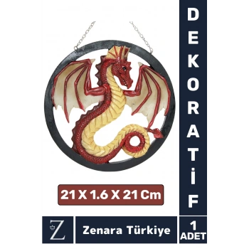 Premium Yüksek Kaliteli Çok Şık Dekoratif Hediyelik Özel Gün Biblo Koleksiyon POLYESTER DRAGON Pano