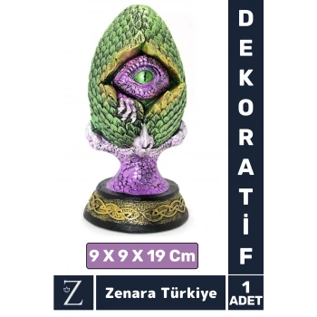 Premium Dayanıklı Çok Şık Dekoratif Hediyelik Özel Gün Biblo Koleksiyon POLYESTER DRAGON PENÇELİ GÖZ