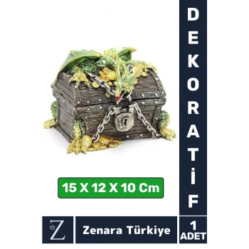 Premium Yüksek Kaliteli Çok Şık Dekoratif Hediyelik Özel Gün Biblo Koleksiyon POLYESTER DRAGON Kutu