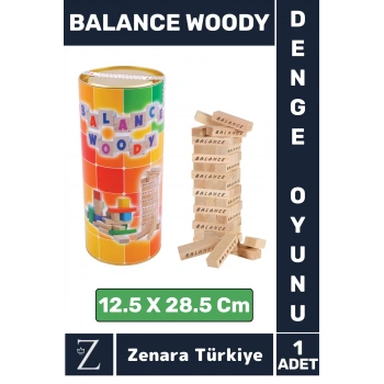 Premum Genç Yetişkin Çocuk Eğlenceli Konsantrasyon Denge Motor Beceri Geliştirici AHŞAP DENGE OYUNU