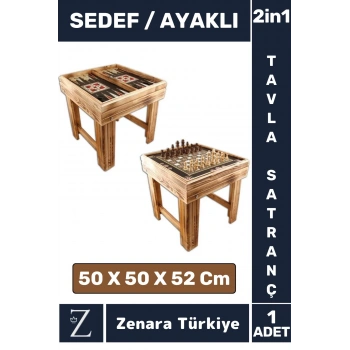 Özel Model Kompakt Yüksek Kaliteli Ayaklı Kamp Piknik SATRANÇ TAVLA 2 in 1 Oyun Takımı Seti