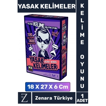 Eğlenceli Zeka Dil Becerisi Kelime Dağarcığı Geliştirici Takım Oyunu Secret Words YASAK KELİMELER
