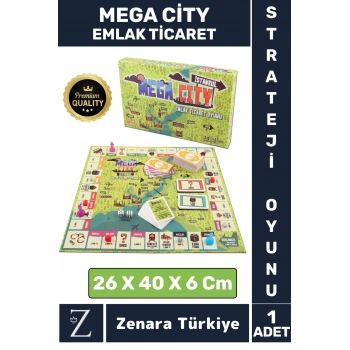 Eğitici Öğretici Strateji Ticari Beceri Gelişimi Grup Aile Metropol Mega City EMLAK TİCARET OYUNU