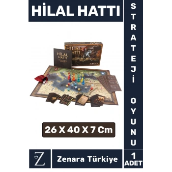 Trigromi Baskılı Eskitme Görünümü Osmanlı Selçuklu Cumhuriyet Türk Tarihi Strateji Oyunu HİLAL HATTI