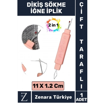 Premium Kompakt Ergonomik Çok Fonksiyonlu Hızlı Pratik Dikiş Sökme İğne İplik Aparatı 2 in 1