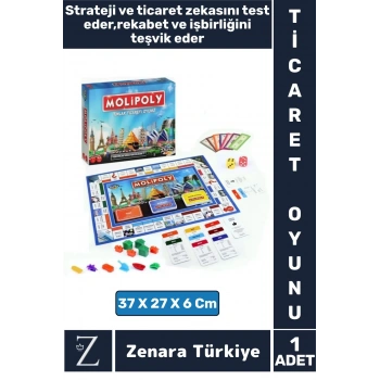 Eğlenceli Strateji Ticari Zeka Rekabet İşbirliği Geliştiren Aile Arkadaş Grup EMLAK TİCARET OYUNU