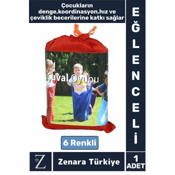 Çocuk Denge Koordinasyon Hız Refleks Gelişimi Sosyalleşme Takımdaşlık Eğlenceli ZIP ZIP ÇUVAL OYUNU