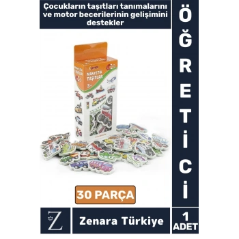 Çocuk Görsel Algı Koordinasyon Gelişimi Taşıtların Öğrenimi Eğitici Eğlenceli MANYETİK TAŞITLAR