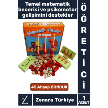 Çocuk Temel Matematik Bilgisi El-Göz Koordinasyonu Algı Psikomotor Gelişimi Eğitici MATEMATİK OYUNU